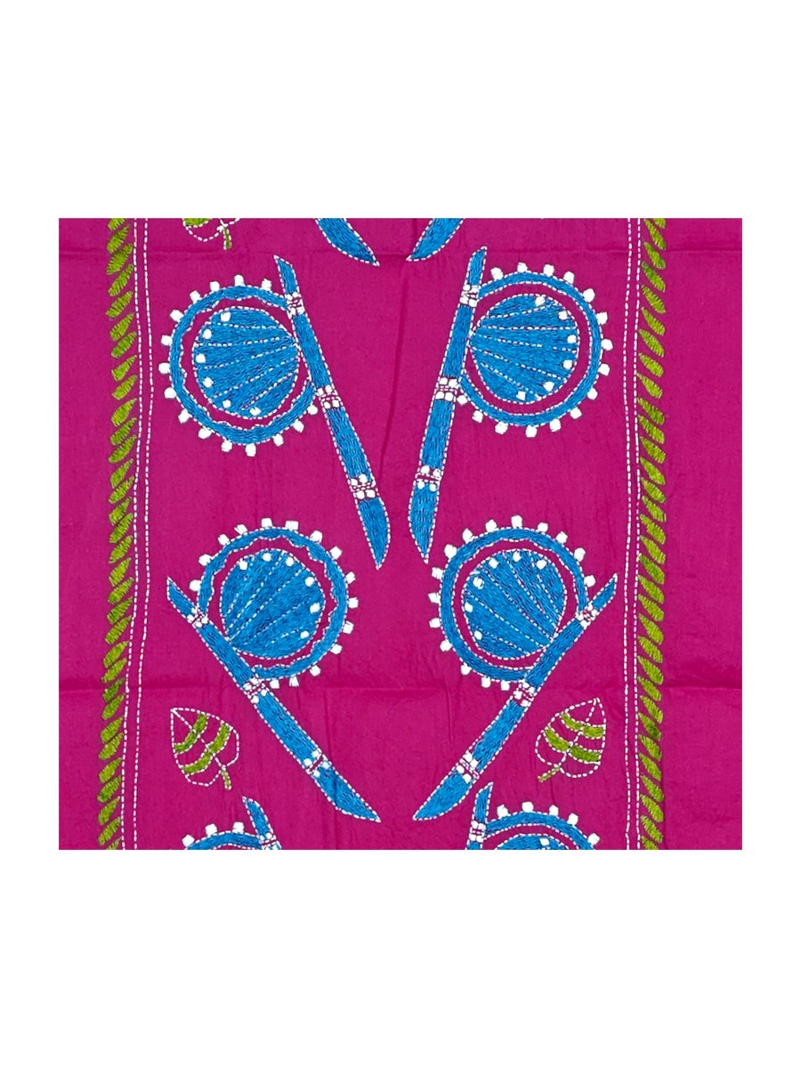 Kantha Stitched Kurti Material - Image 2
