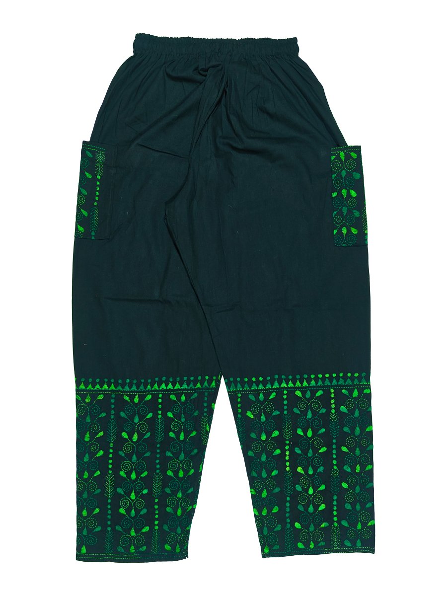 Kantha Embroidered Straight Pant - Image 3