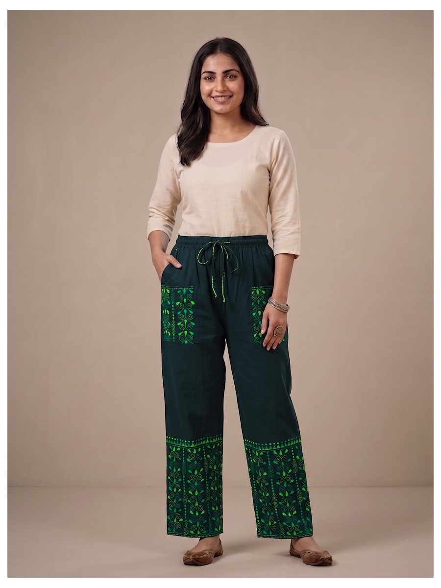 kantha straight pant