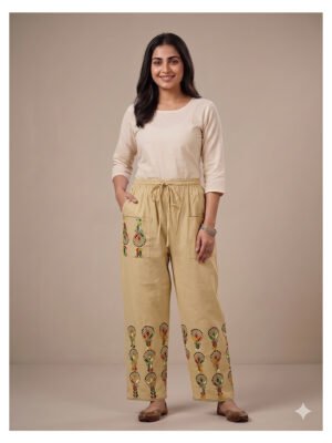 kantha straight pant