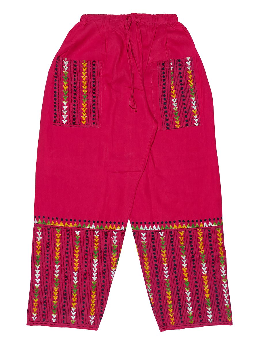 Kantha Embroidered Straight Pant - Image 3