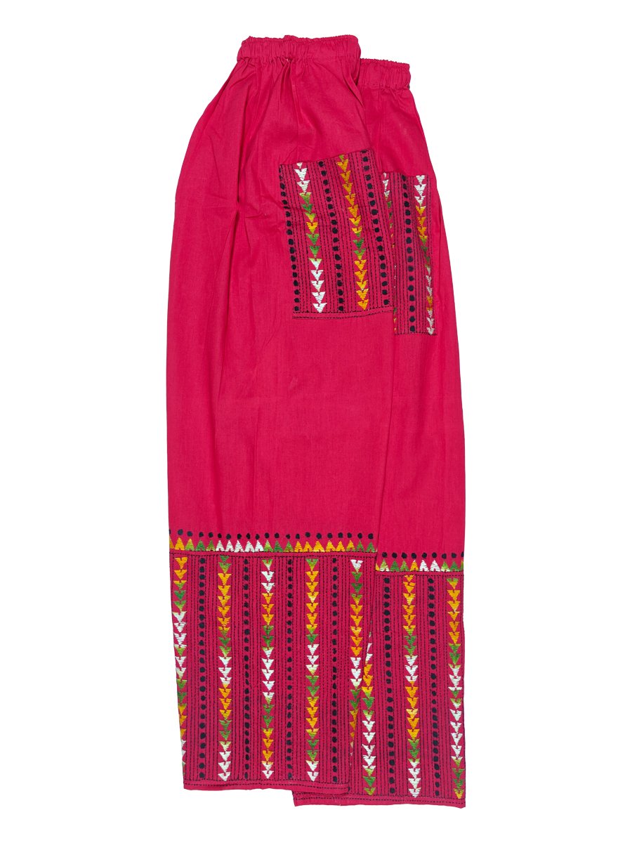 Kantha Embroidered Straight Pant - Image 2
