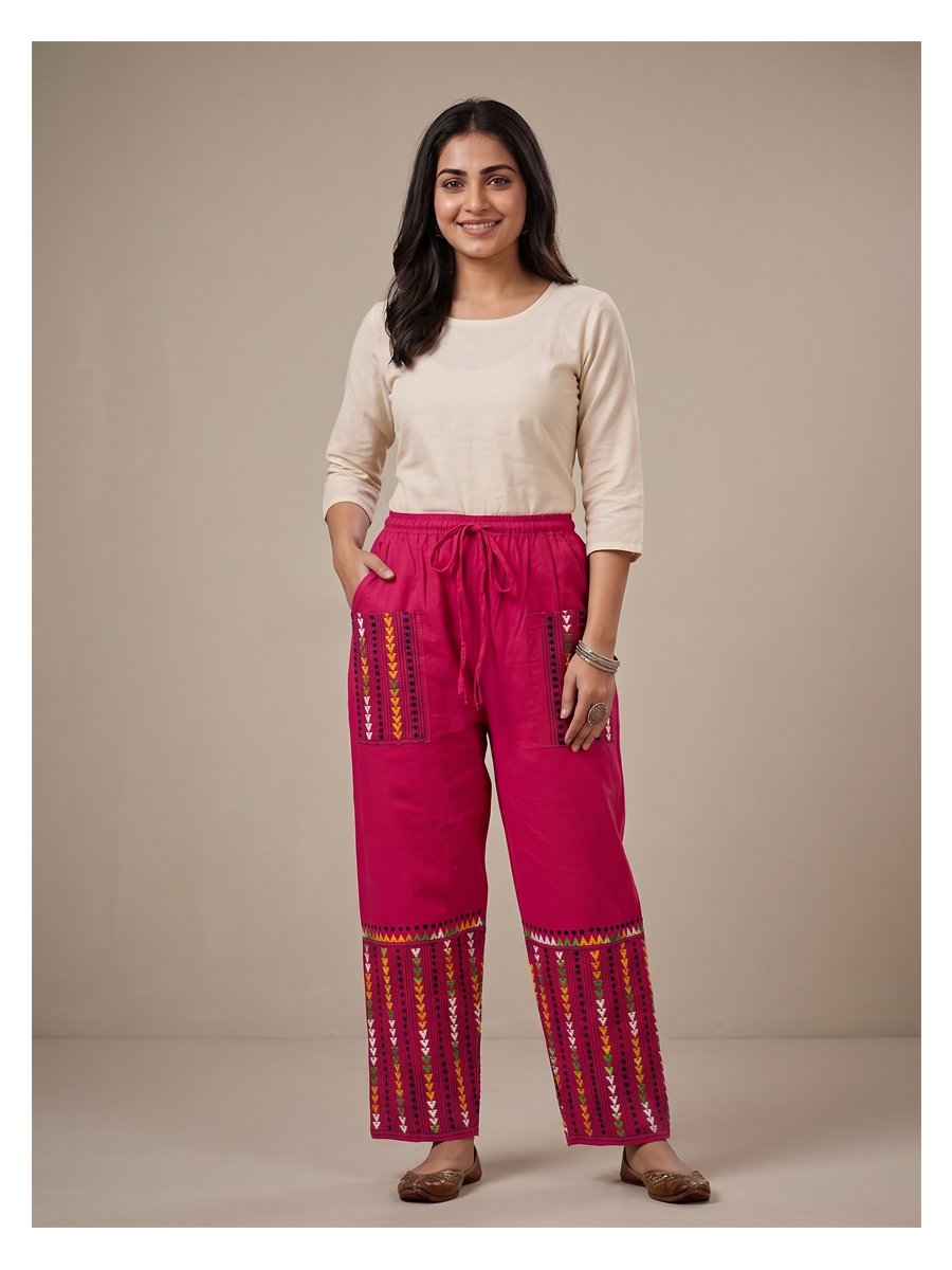 kantha straight pant